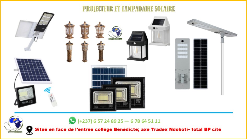 PROJECTEUR ET LAMPADAIRES